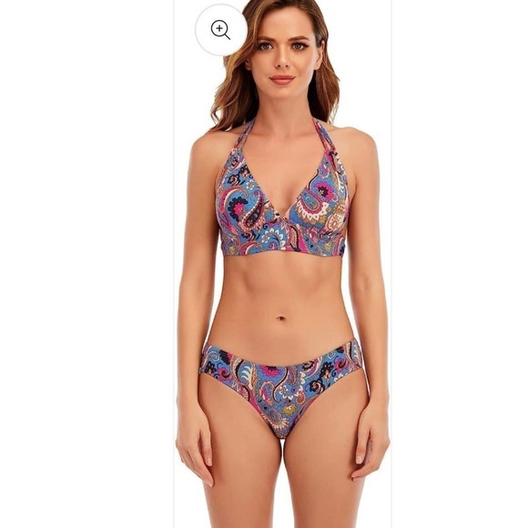 Lucky brand halter bikini top size L - Picture 1 of 6